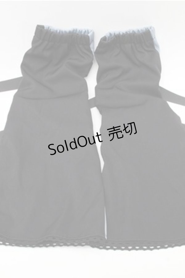 画像2: PUNK / バイカラーレッグカバー  黒ｘブルー S-25-12-04-007-PU-ZA-HR-ZS (2)