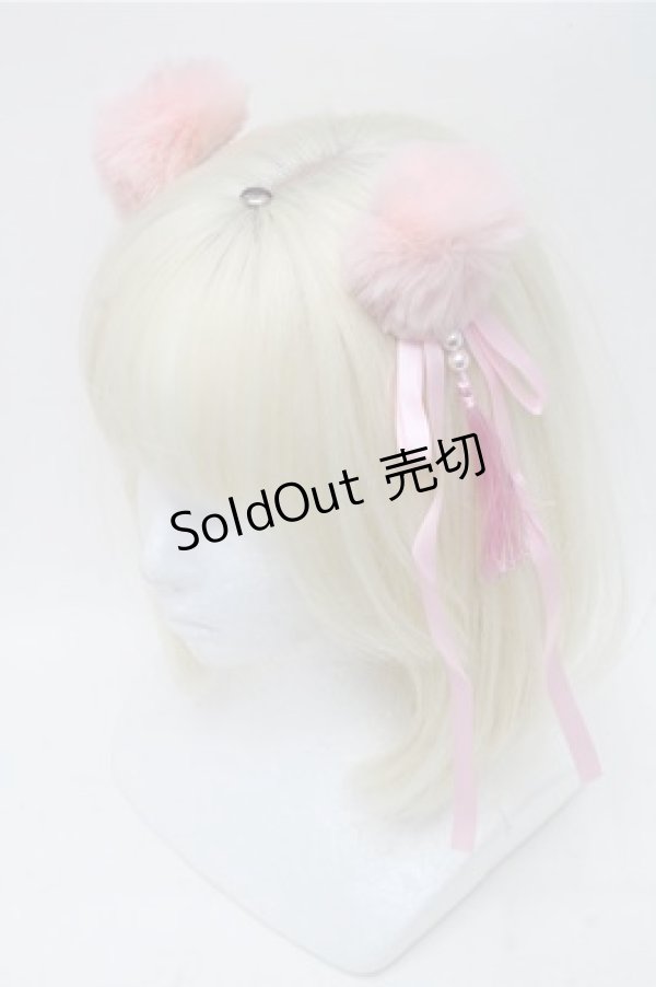 画像1: LOLITAその他 / チャイナクリップ  ピンク S-25-12-04-008-LO-AC-HR-ZS (1)