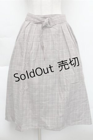 画像: axes femme / チェックスカート  ブラウン S-25-12-04-060-AX-SK-HR-ZS