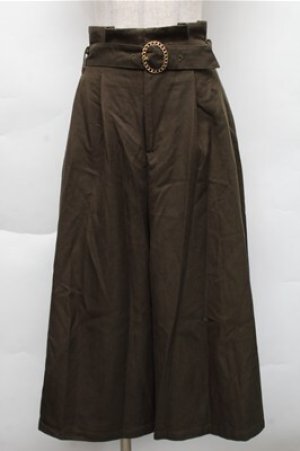 画像: an another angelus / チェーンバックルロングキュロット  カーキ S-25-12-04-064-CA-PA-HR-ZS