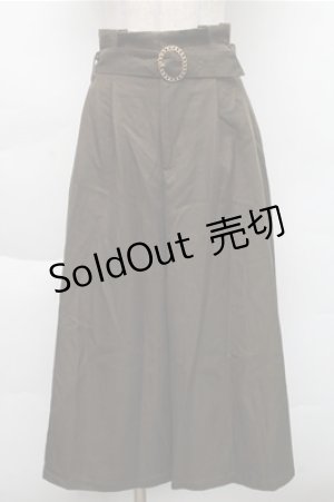 画像: an another angelus / チェーンバックルロングキュロット  カーキ S-25-12-04-064-CA-PA-HR-ZT517