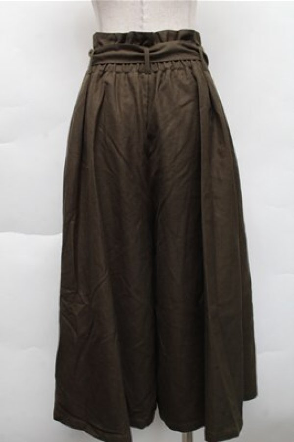 画像2: an another angelus / チェーンバックルロングキュロット  カーキ S-25-12-04-064-CA-PA-HR-ZT517 (2)