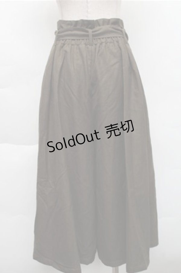 画像2: an another angelus / チェーンバックルロングキュロット  カーキ S-25-12-04-064-CA-PA-HR-ZT517 (2)