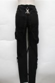 画像2: KILL STAR / チェーン付きストレッチスキニーパンツ XS 黒 S-25-12-04-065-SL-PA-HR-ZS (2)