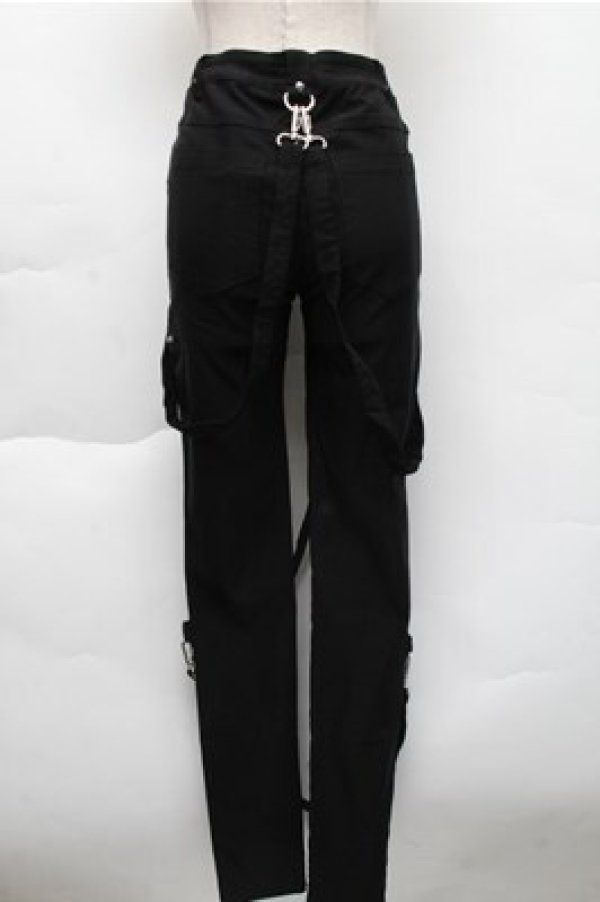 画像2: KILL STAR / チェーン付きストレッチスキニーパンツ XS 黒 S-25-12-04-065-SL-PA-HR-ZS (2)