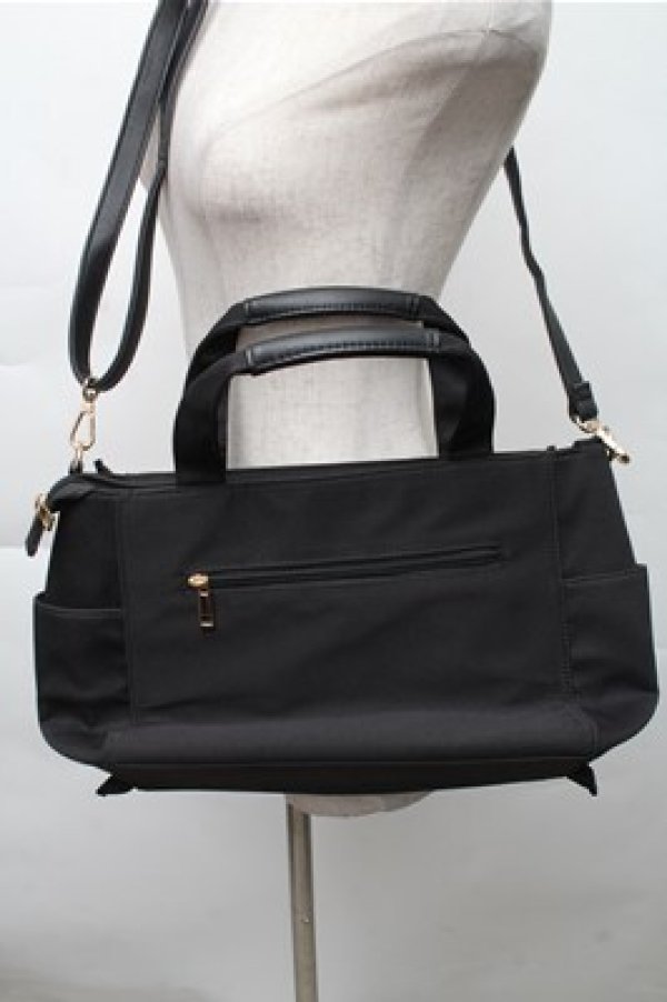 画像2: LODISPOTTO / フリルトートバッグ  黒 S-25-12-04-016-LO-BG-HR-ZS (2)