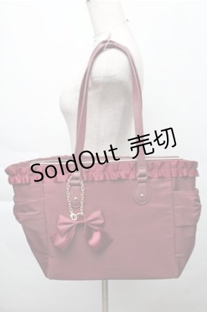 画像: m petit by misako / トートバッグ  ワイン S-25-12-04-017-LO-BG-HR-ZS