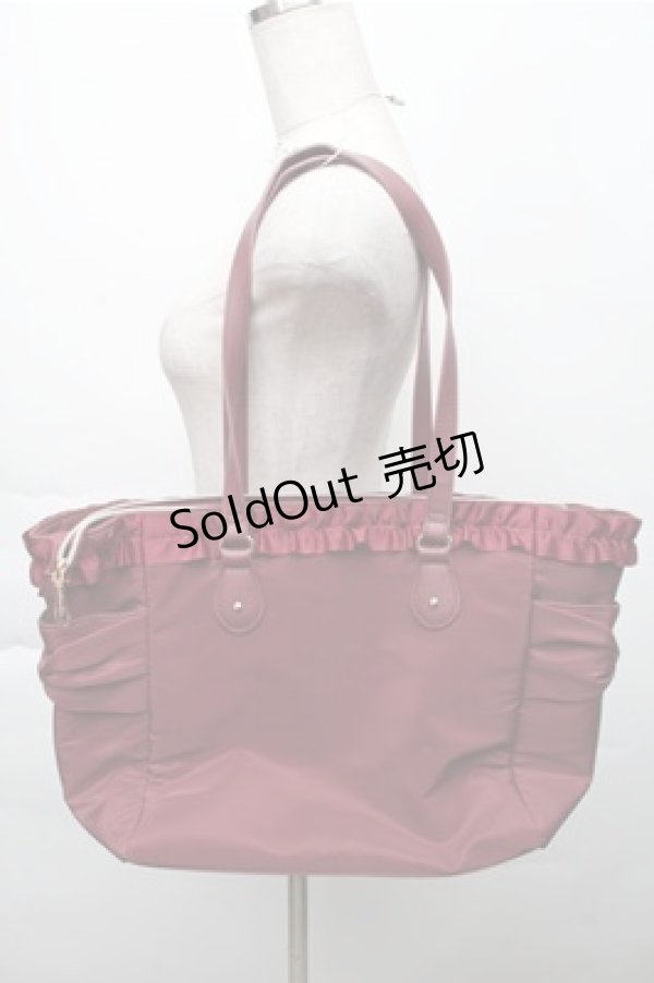 画像2: m petit by misako / トートバッグ  ワイン S-25-12-04-017-LO-BG-HR-ZS (2)