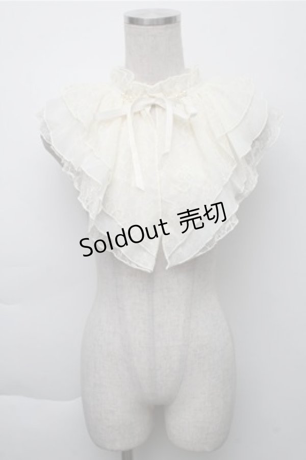 画像1: axes femme / ラッフルレーシーケープ  オフ S-25-12-04-021-AX-ZA-AS-ZS (1)