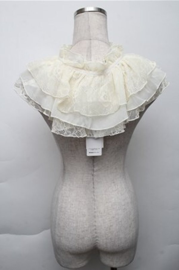 画像2: axes femme / ラッフルレーシーケープ  オフ S-25-12-04-021-AX-ZA-AS-ZS (2)