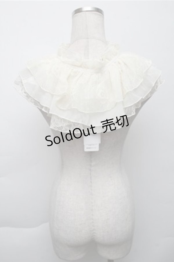 画像2: axes femme / ラッフルレーシーケープ  オフ S-25-12-04-021-AX-ZA-AS-ZS (2)