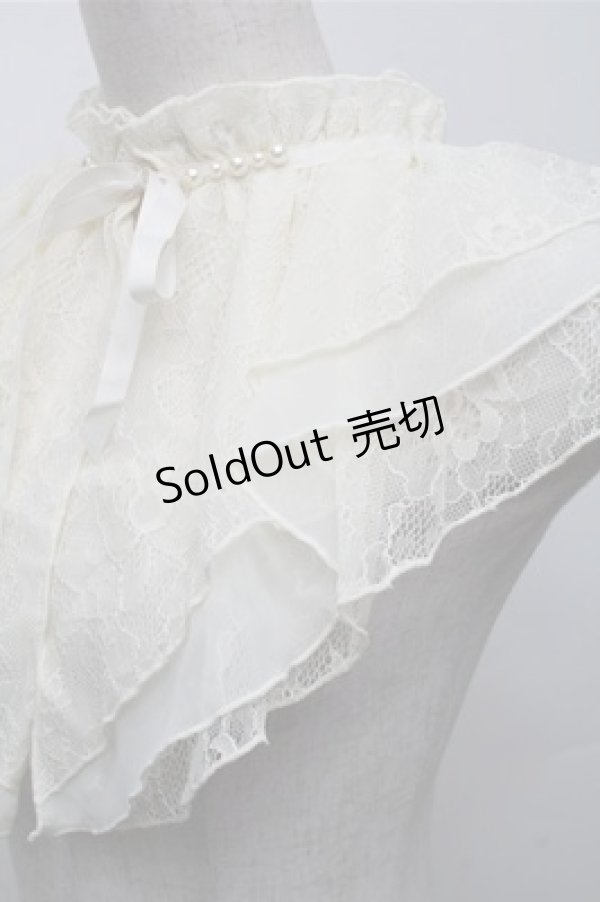 画像3: axes femme / ラッフルレーシーケープ  オフ S-25-12-04-021-AX-ZA-AS-ZS (3)