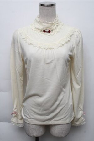 画像: axes femme / フリルスタンドインナープルオーバー  キナリ S-25-12-04-025-AX-TO-HR-ZS