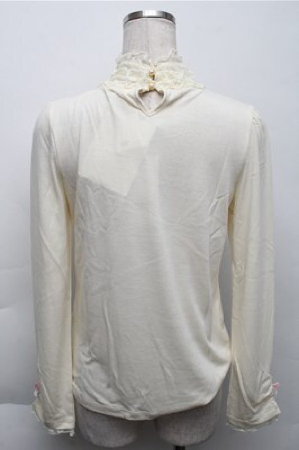 画像2: axes femme / フリルスタンドインナープルオーバー  キナリ S-25-12-04-025-AX-TO-HR-ZS (2)