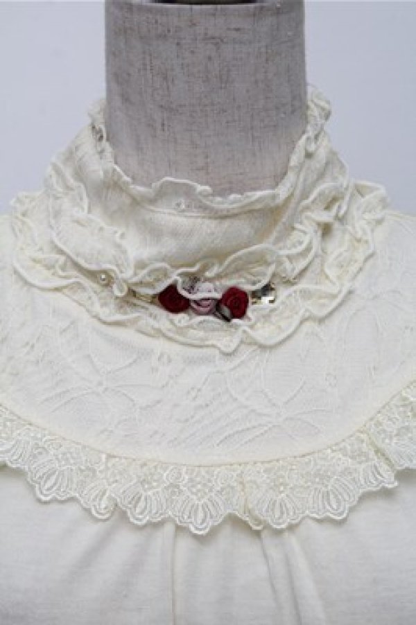 画像3: axes femme / フリルスタンドインナープルオーバー  キナリ S-25-12-04-025-AX-TO-HR-ZS (3)