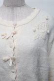 画像3: m petit by misako / バラ刺繍ニットカーディガン  オフ S-25-12-04-027-LO-TO-AS-ZS (3)