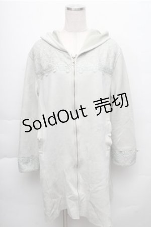 画像: axes femme / レース使いスエードコート  グリーン S-25-12-04-029-AX-CO-HR-ZS