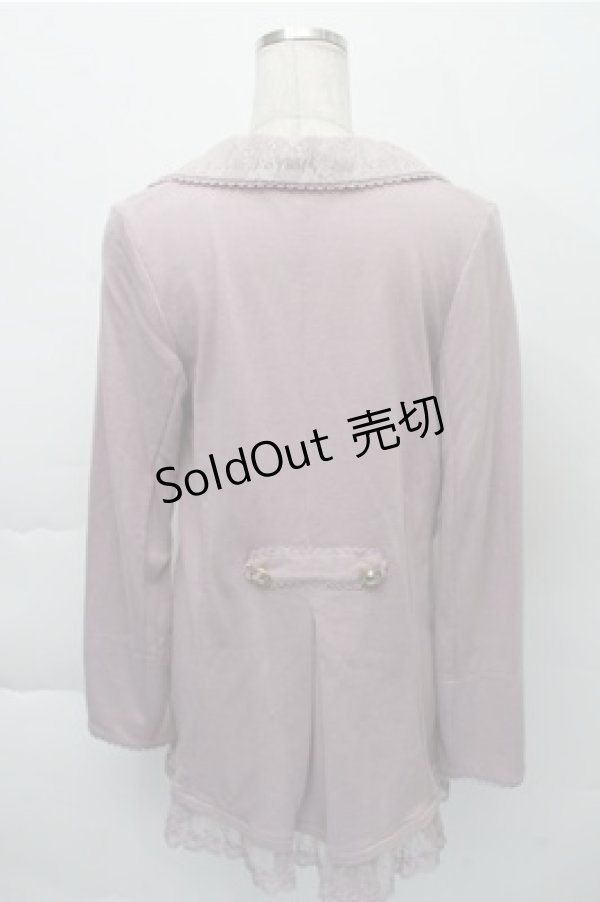 画像2: axes femme / レース切り替えカットジャケット  ラベンダー S-25-12-04-033-AX-JA-HR-ZS (2)