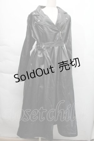 画像: jouetie / PUレザーライダースワンピース  黒 S-25-12-06-047-EL-CO-AS-ZS