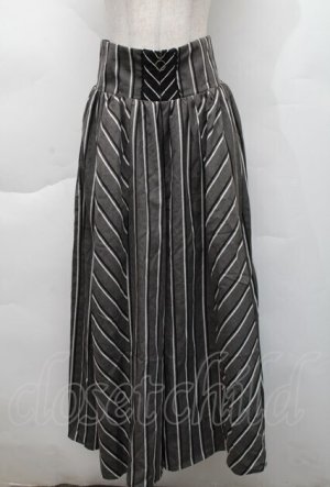 画像: axes femme / フロントジップワイドパンツ  グレー S-25-12-06-053-AX-PA-AS-ZS