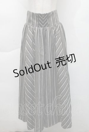 画像: axes femme / フロントジップワイドパンツ  グレー S-25-12-06-053-AX-PA-AS-ZS