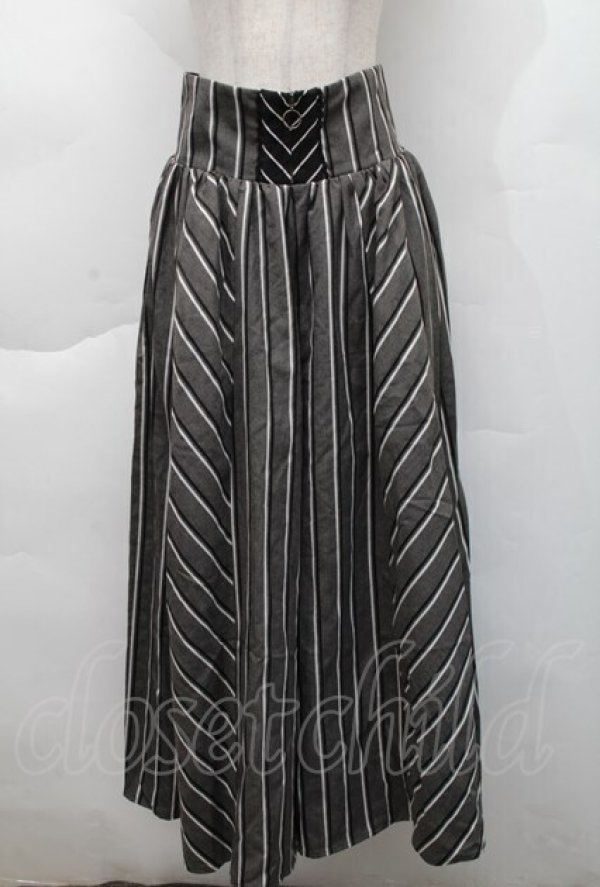 画像1: axes femme / フロントジップワイドパンツ  グレー S-25-12-06-053-AX-PA-AS-ZS (1)