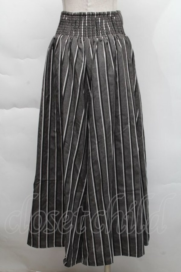 画像2: axes femme / フロントジップワイドパンツ  グレー S-25-12-06-053-AX-PA-AS-ZS (2)