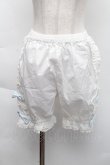 画像1: 中国ロリータ / 裾レースドロワーズ  白 S-25-12-06-057-LO-PA-HR-ZS (1)