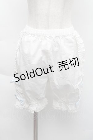 画像: 中国ロリータ / 裾レースドロワーズ  白 S-25-12-06-057-LO-PA-HR-ZS
