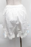画像2: 中国ロリータ / 裾レースドロワーズ  白 S-25-12-06-057-LO-PA-HR-ZS (2)