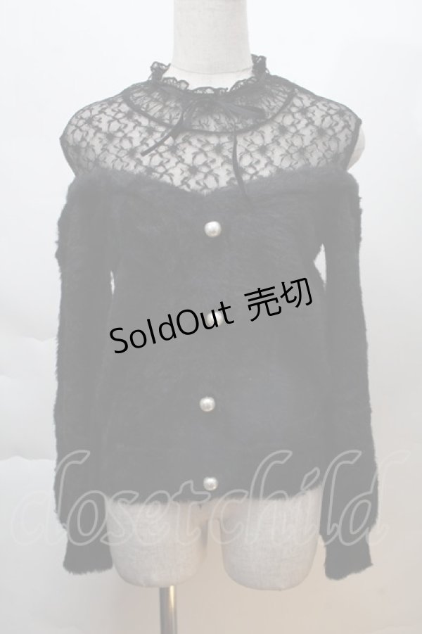 画像1: Ank Rouge / レイヤードデザインニット  黒 S-25-12-06-019-CA-TO-AS-ZS (1)