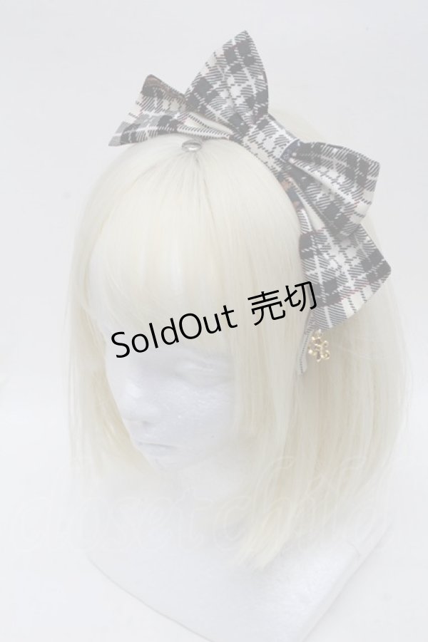 画像1: Angelic Pretty / British Bearカチューシャ  オフ S-25-12-07-005-AP-AC-AS-ZS (1)