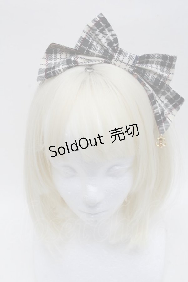 画像2: Angelic Pretty / British Bearカチューシャ  オフ S-25-12-07-005-AP-AC-AS-ZS (2)