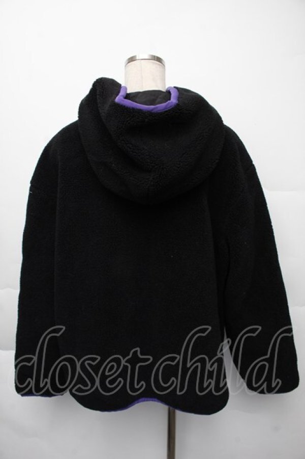 画像2: Candy Stripper / チャイナボタンボアジャケット  黒 S-25-12-07-042-PU-JA-AS-ZS (2)