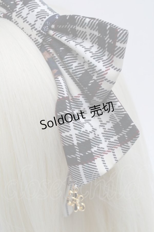 画像3: Angelic Pretty / British Bearカチューシャ  オフ S-25-12-07-005-AP-AC-AS-ZS (3)