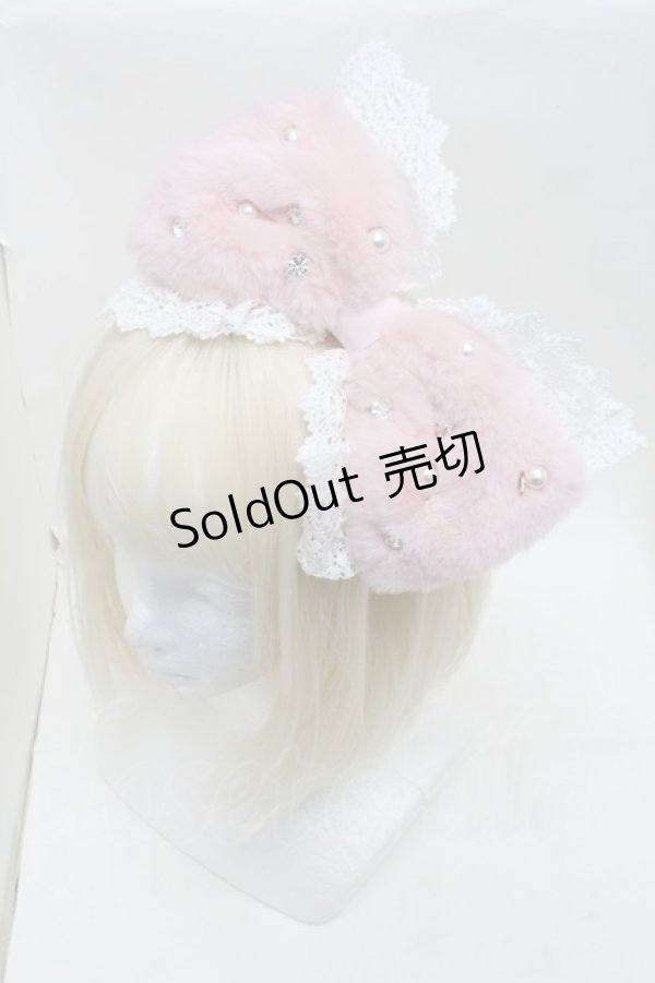 画像1: BABY,THE STARS SHINE BRIGHT / Ruban de Noёl Neigeカチューシャ  ピンク S-25-12-07-006-BA-AC-HR-ZS (1)