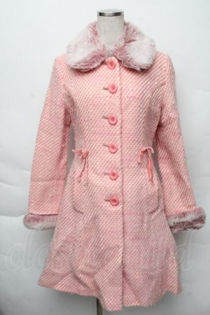 画像: Emily Temple cute / COAT ツイードコート  ピンク S-25-12-07-049-ET-CO-ET-ZS