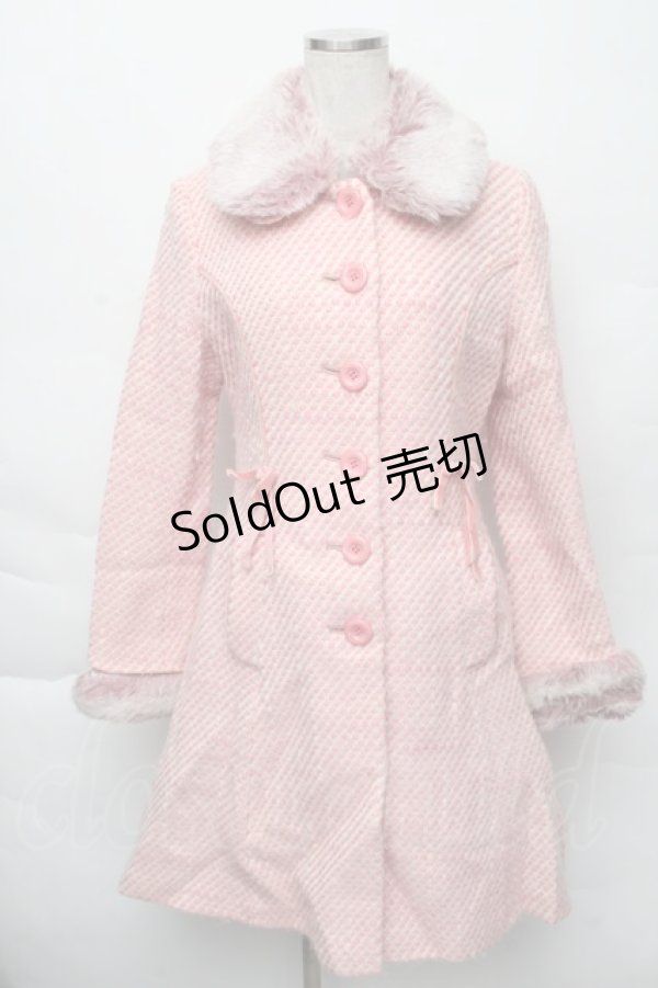 画像1: Emily Temple cute / COAT ツイードコート  ピンク S-25-12-07-049-ET-CO-ET-ZS (1)