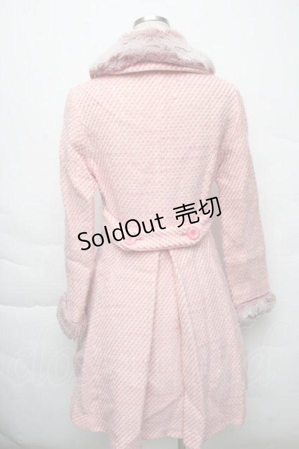 画像2: Emily Temple cute / COAT ツイードコート  ピンク S-25-12-07-049-ET-CO-ET-ZS (2)