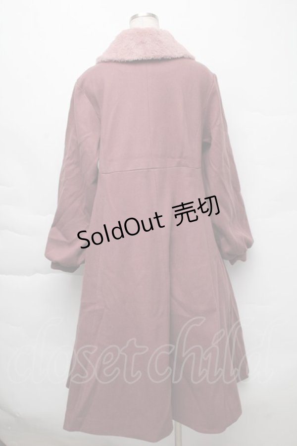 画像2: m petit by misako / AM*リボンコート  濃桃 S-25-12-07-050-LO-JA-AS-ZS (2)