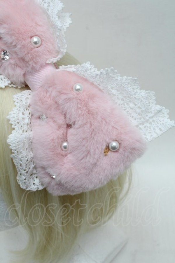 BABY, THE STARS SHINE BRIGHT ピンク　カチューシャ BABY,THE STARS SHINE BRIGHT / Ruban de Noёl Neigeカチューシャ