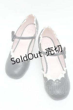 画像: BABY,THE STARS SHINE BRIGHT / マリィ・ワンストラップシューズ L 黒ｘ白 S-25-12-07-016-BA-SH-AS-ZS