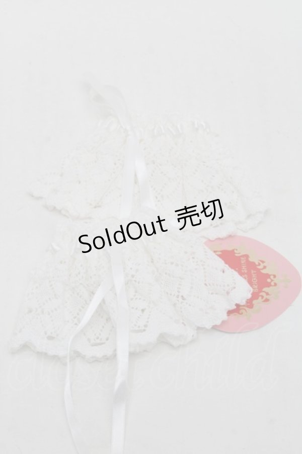 画像1: BABY,THE STARS SHINE BRIGHT / トーションレースお袖留め  白 S-25-12-07-003-BA-ZA-HR-ZS (1)