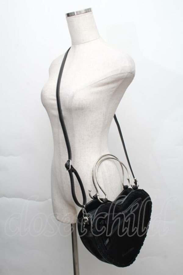 BABY,THE STARS SHINE BRIGHT / リボンハートバッグ 黒 S-25-12-07-019