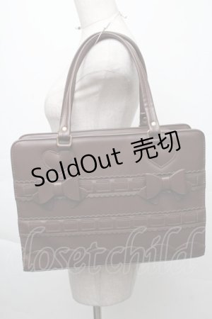 画像: BABY,THE STARS SHINE BRIGHT / ２こリボンBag  ブラウン S-25-12-07-020-BA-JA-HR-ZS