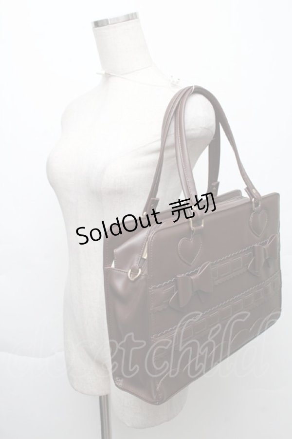 画像3: BABY,THE STARS SHINE BRIGHT / ２こリボンBag  ブラウン S-25-12-07-020-BA-JA-HR-ZS (3)