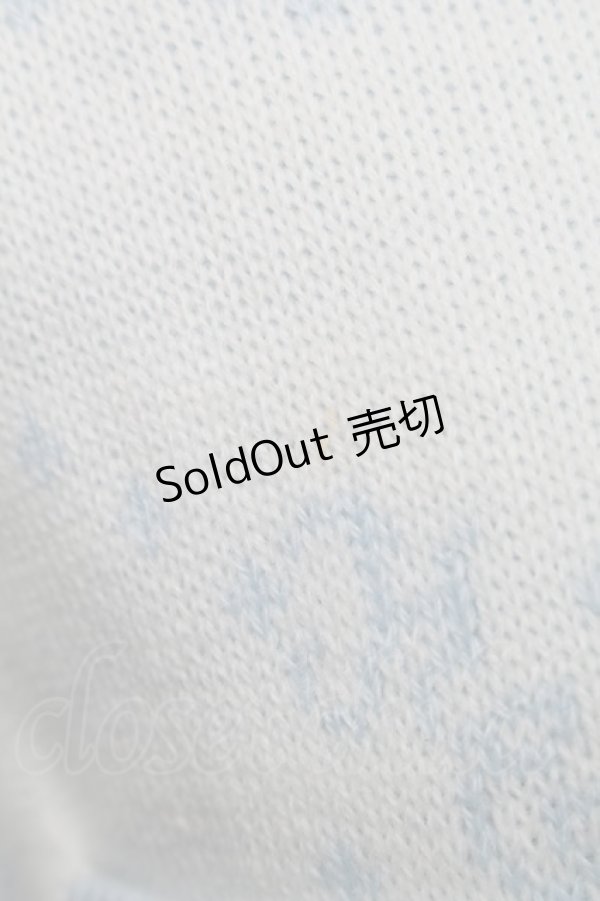 画像3: Honey Cinnamon / モノグラムビッグカーディガン  サックス S-25-12-07-030-LO-TO-HR-ZS (3)