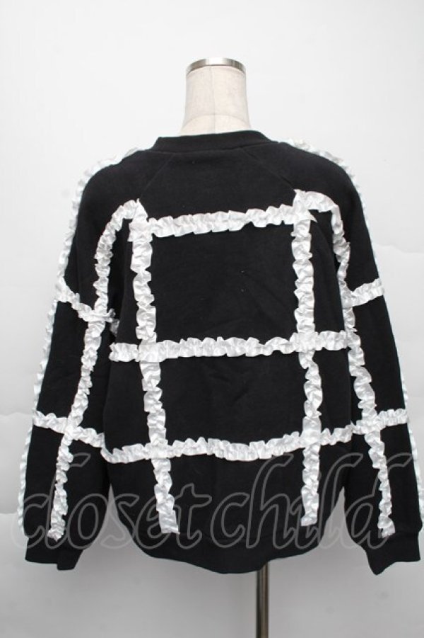 画像2: Swankiss / /frame frill裏毛トップス F 黒 S-25-12-07-036-CA-TO-SZ-ZS (2)