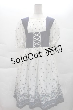 画像: HirokoTokumine / アルプスワンピース  白ｘ紺 S-25-12-08-038-LO-OP-AS-ZT515