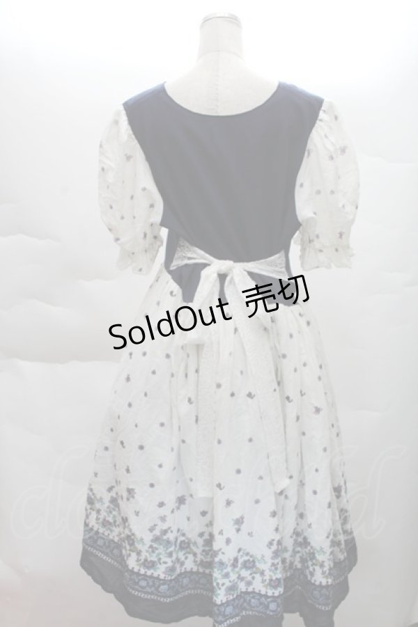 画像2: HirokoTokumine / アルプスワンピース  白ｘ紺 S-25-12-08-038-LO-OP-AS-ZT515 (2)